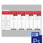 Clean Beats Licensing Info Table PSD Preview