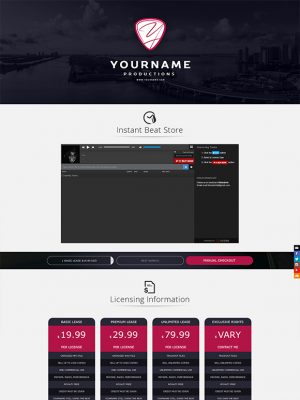 Premade One-Page Website #064