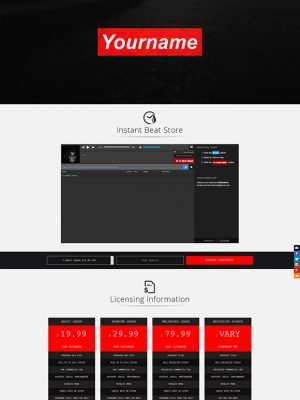 Premade One-Page Website #065