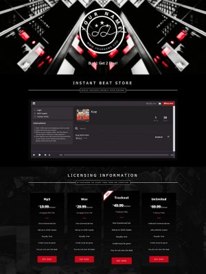 Premade One Page Website #068