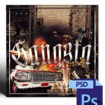 Gangsta Mixtape Cover Template PSD
