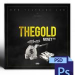 Gold Money Mixtape Cover Template PSD