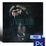 Lion Mixtape Cover Template PSD