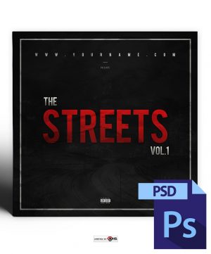 Streets Mixtape Cover Template PSD