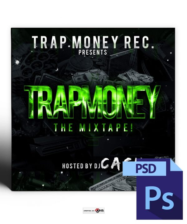 Trap Money Mixtape Cover Template PSD