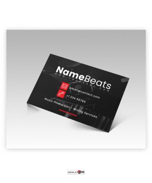 Premade Business Card Design Simple Desk