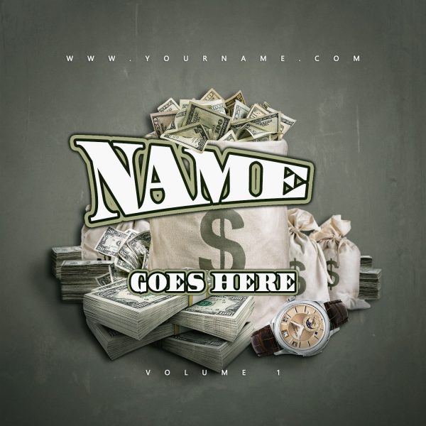 Money Stacks n Bags Premade Mixtape Cover Preview Front