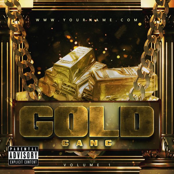 Gold Gang Premade Mixtape Cover Front