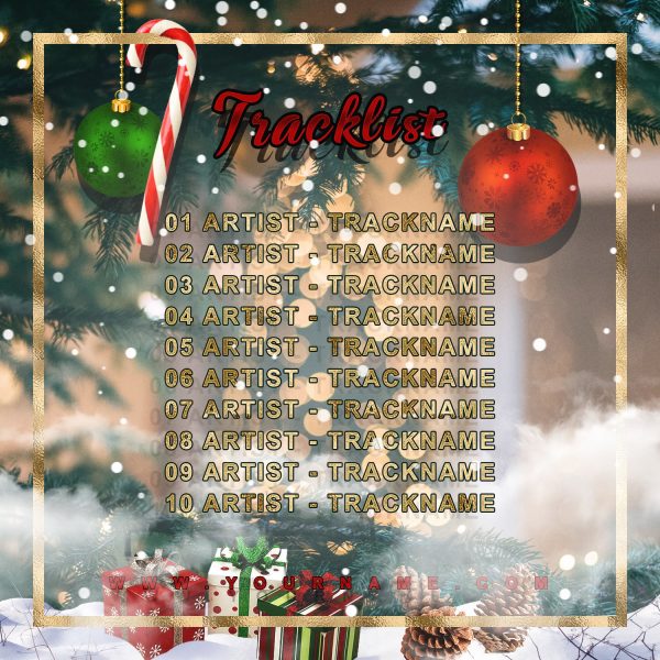 Christmas 2020 Premade Mixtape Cover Art Design Back Tracklist Preview