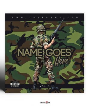 Camouflage Premade Mixtape Cover Art Design Preview