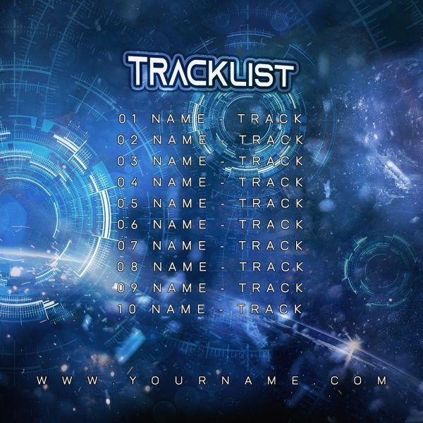 Digital Audio Premade Mixtape Cover Art Design Tracklist Preview
